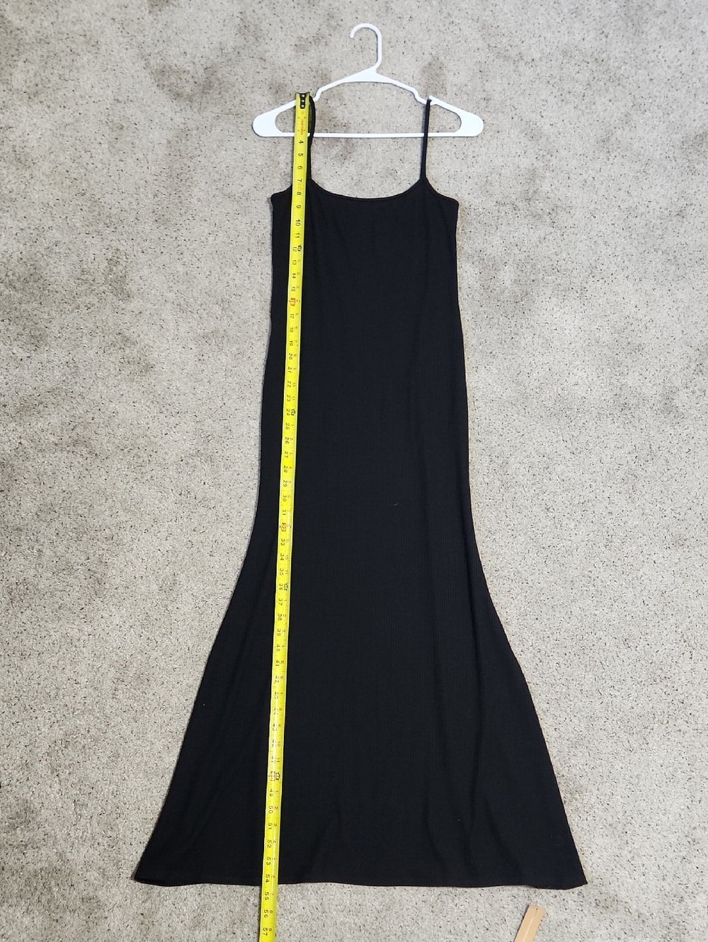 New Reformation Cosmo Maxi Knit Dress in Black Women's Size L - Picture 11 of 14